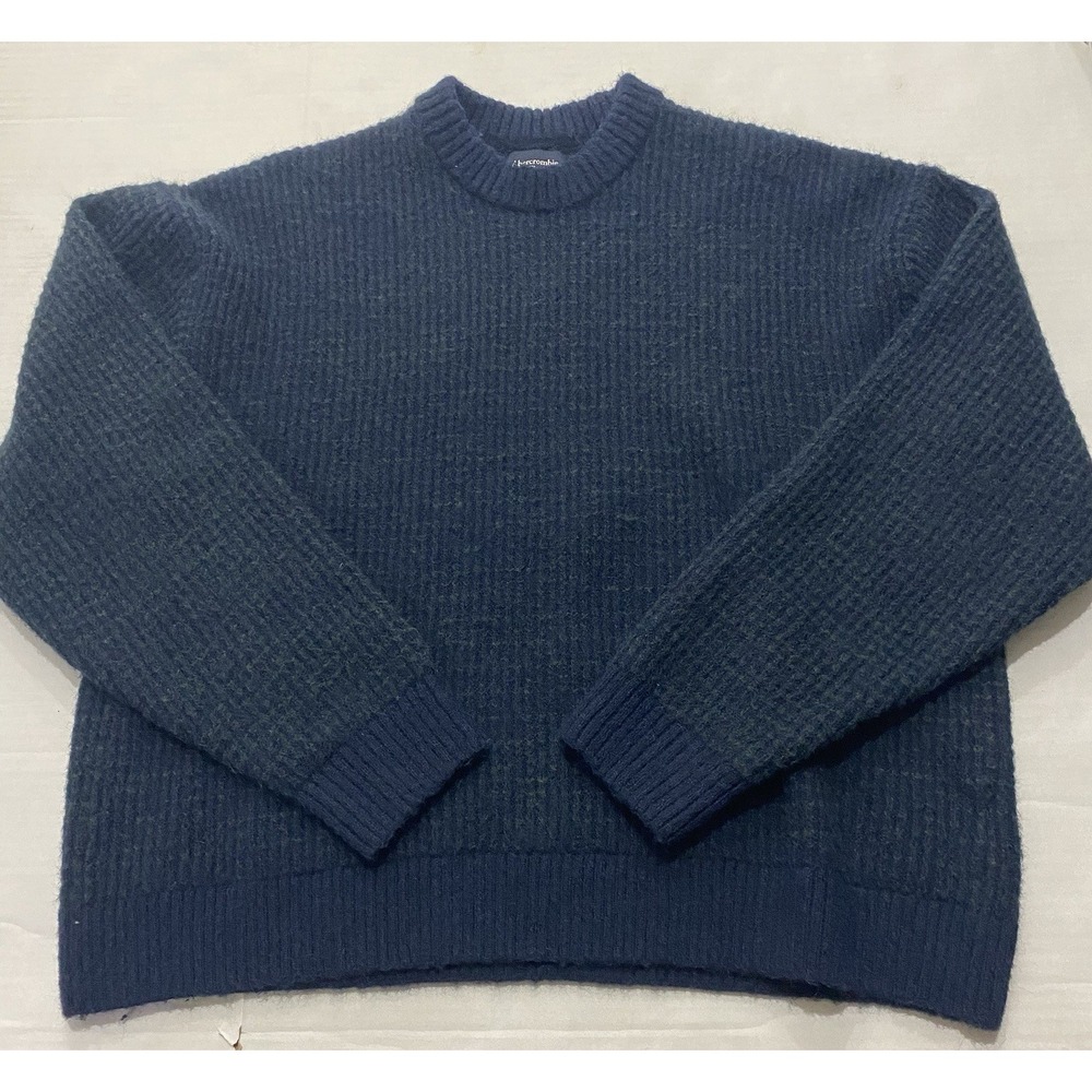 Abercrombie & Fitch Knit Blue Cardigan Sweater. Men's Large